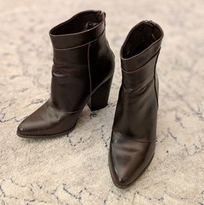 A+ for Target Dark Brown Booties with Box